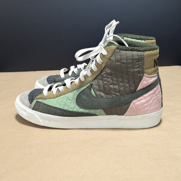 Nike Blazer Midd 77 Premium Toasty Quilted Sneakers Sequoia Olive Green DD8024 main image 5